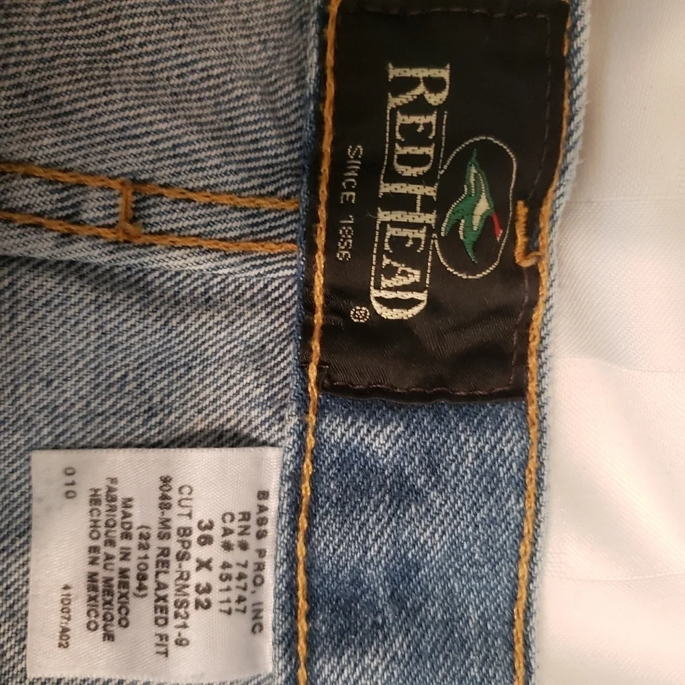 Red Head Stone Wash Relaxed Fit Men's Jeans  Size 36 x 32